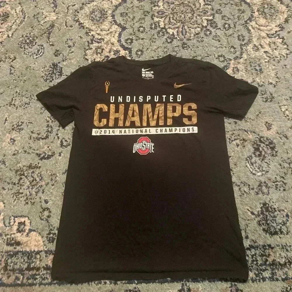 Nike Men's T-Shirt Black Ohio State Undisputed 2014 National Champion
